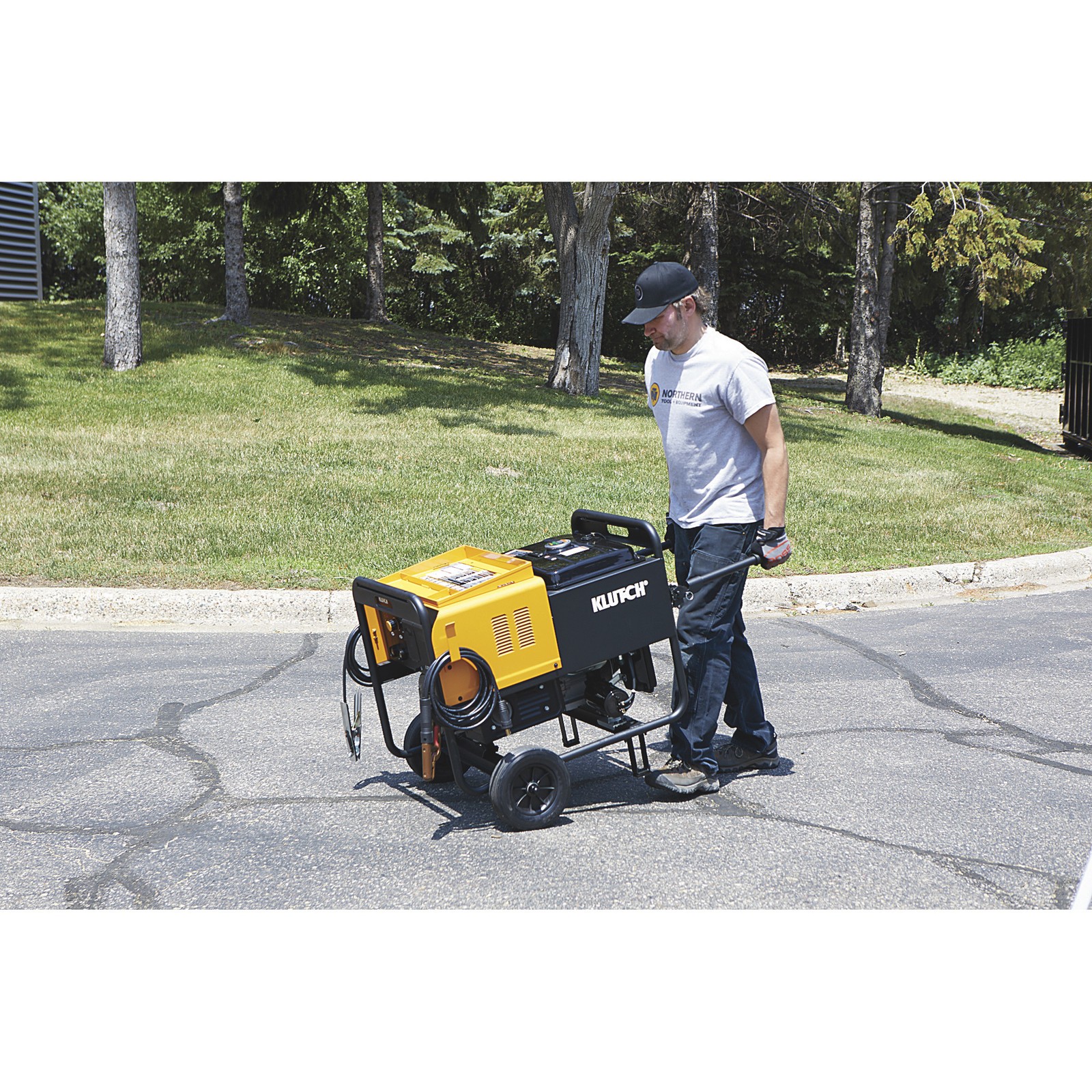 Klutch 6000 Watt Dual-Voltage Engine-Driven Inverter DC Arc Welder/AC Generator