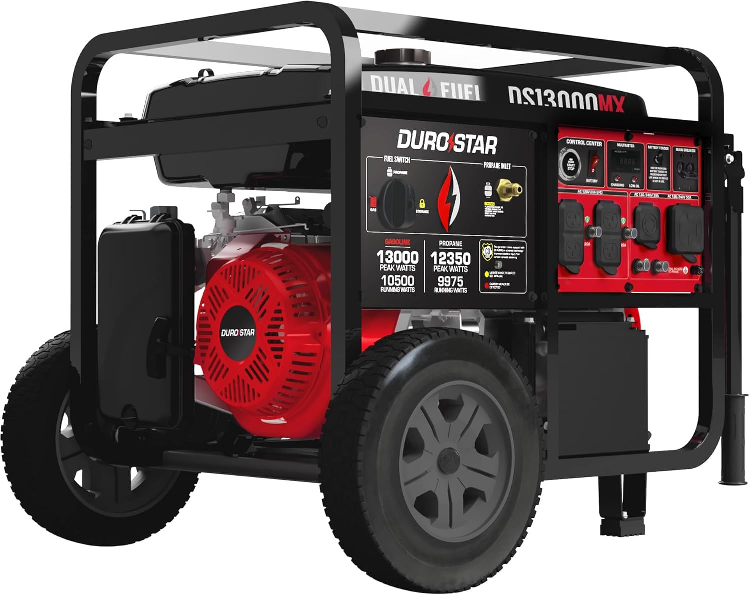 DS13000MX 13,000-Watt 500Cc Dual Fuel Portable Generator – Gas and Propane, Remo