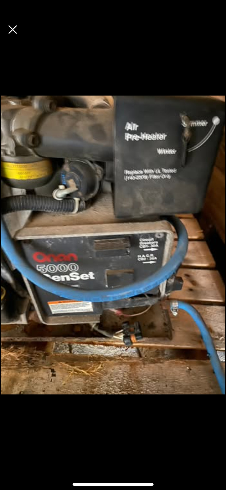 ONAN 5000 WT EMERALD GOLD Generator- Runs and Makes Power