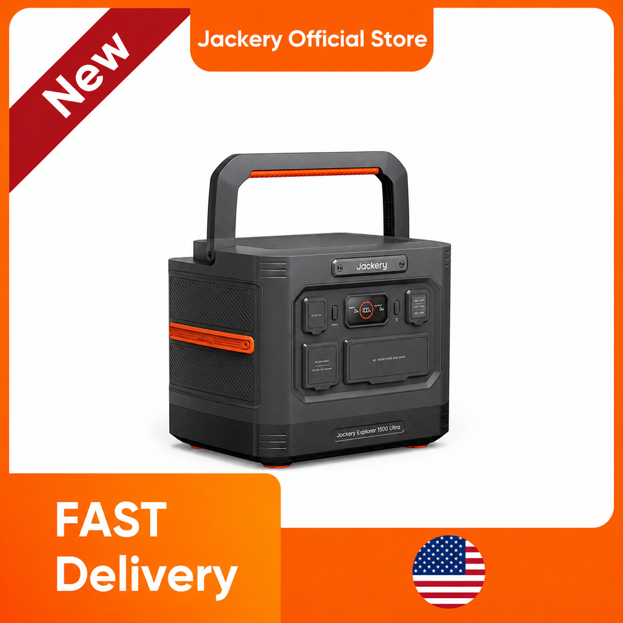 Jackery Explorer 1500 Ultra Portable Power Station 1534Wh 1800W Solar Input