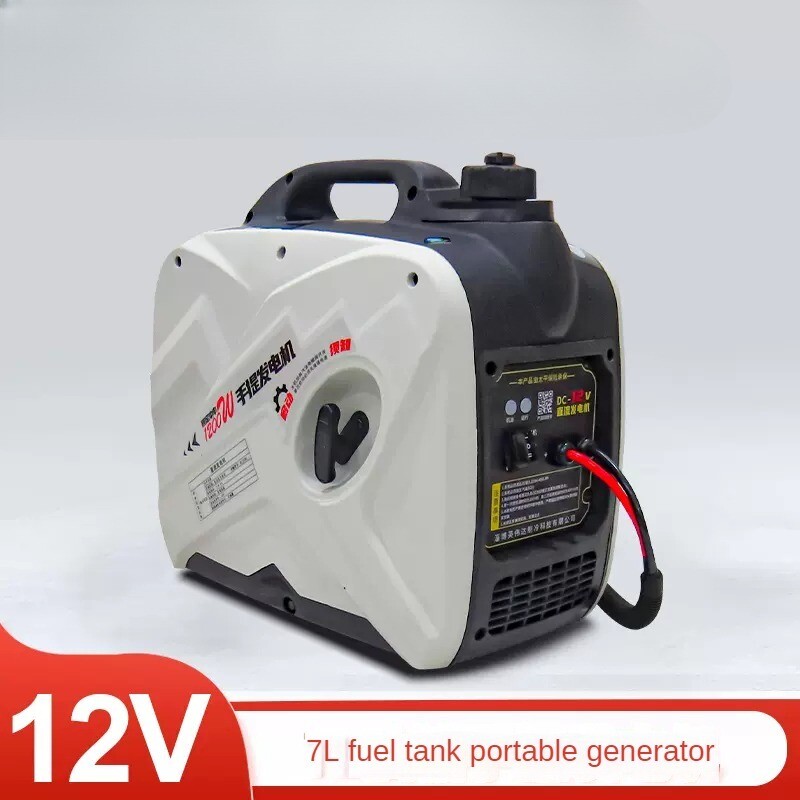 12V/24V Portable Parking Generator 7L Fuel Tank Hidden for Car Air Conditioner