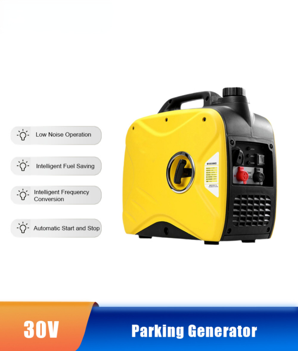 24V Parking Air Conditioner Automatic Gasoline Generator Remote Start DC Cargo