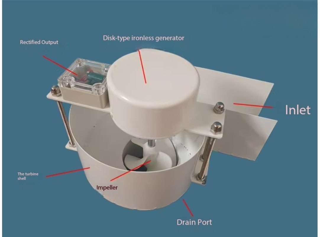 Micro Axial-Flow Hydroelectric Generator Vortex Hydroelectric Generator
