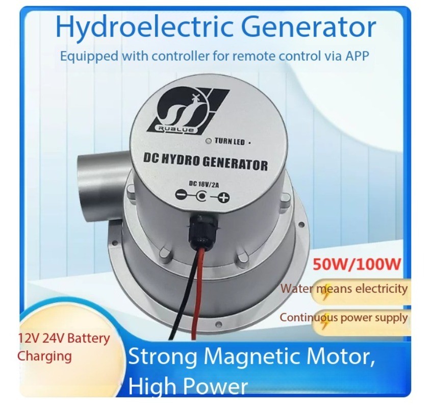 Hydropower Generator Water-Flow Turbine-Type Outdoor Home-Use Small DC