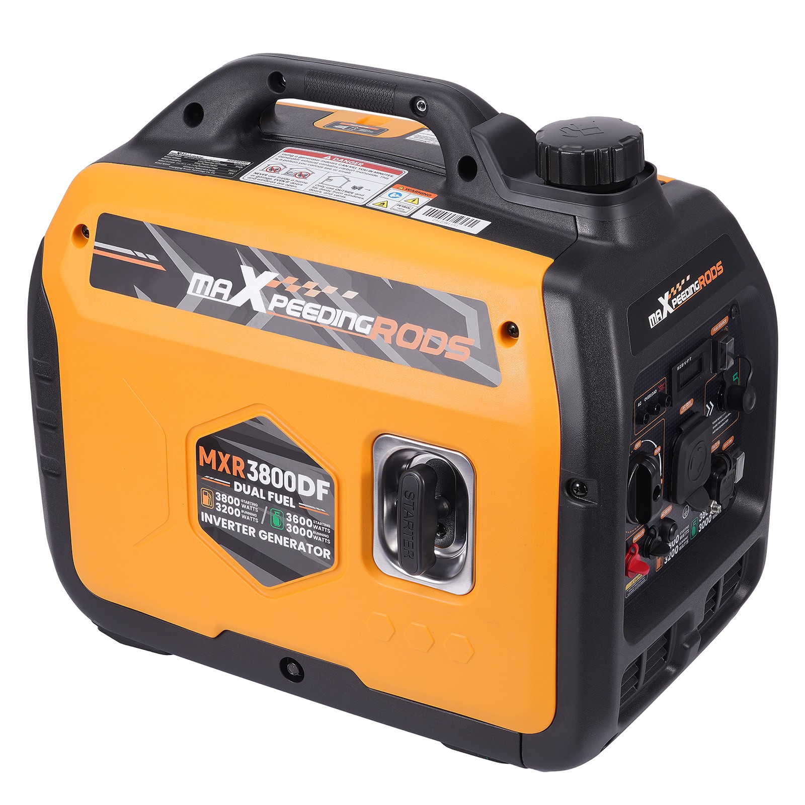 3800W Dual Fuel Inverter Generator Pure Sine Wave Safe for Laptops and Phones