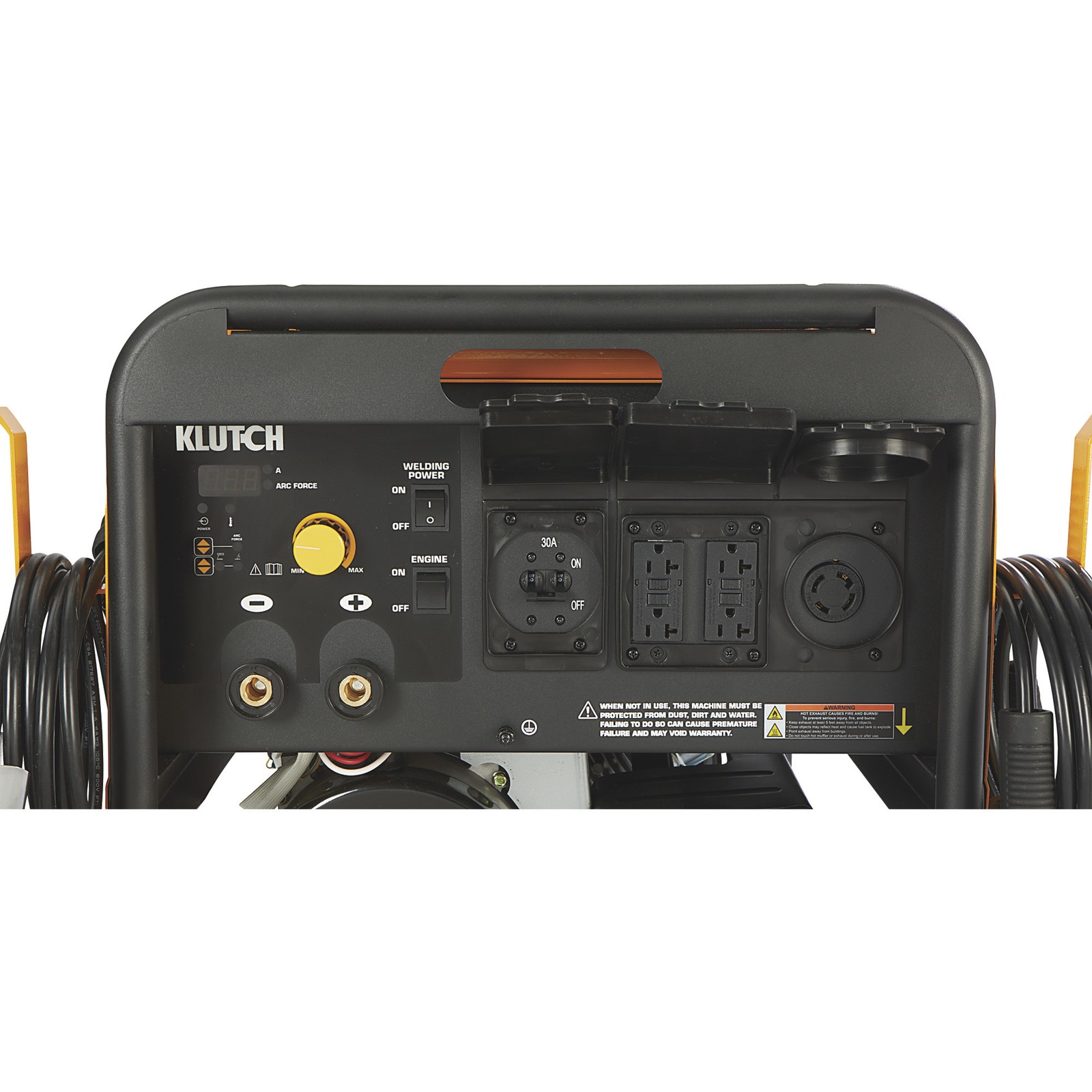 Klutch 6000 Watt Dual-Voltage Engine-Driven Inverter DC Arc Welder/AC Generator
