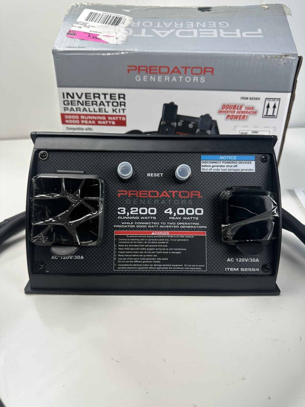 RV Ready 30A Parallel Kit For Predator 2000 Or 1600 Inverter Generator