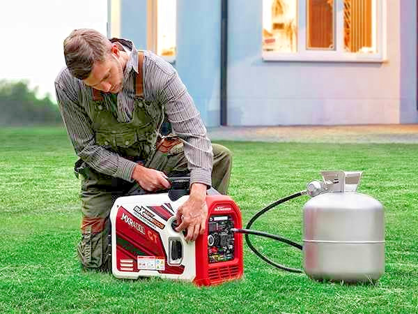 MXR Generator 4000 Watt Dual Fuel Inverter Gas Propane Bluetooth App RV Power