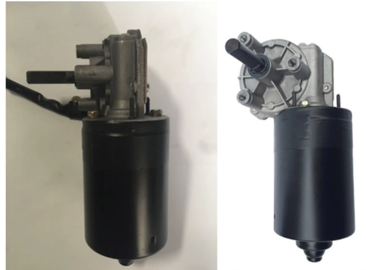 Motor Gearbox, 100–260 RPM DC Worm Gear Reducer, Plastic Gears, 12V/24V, 60W