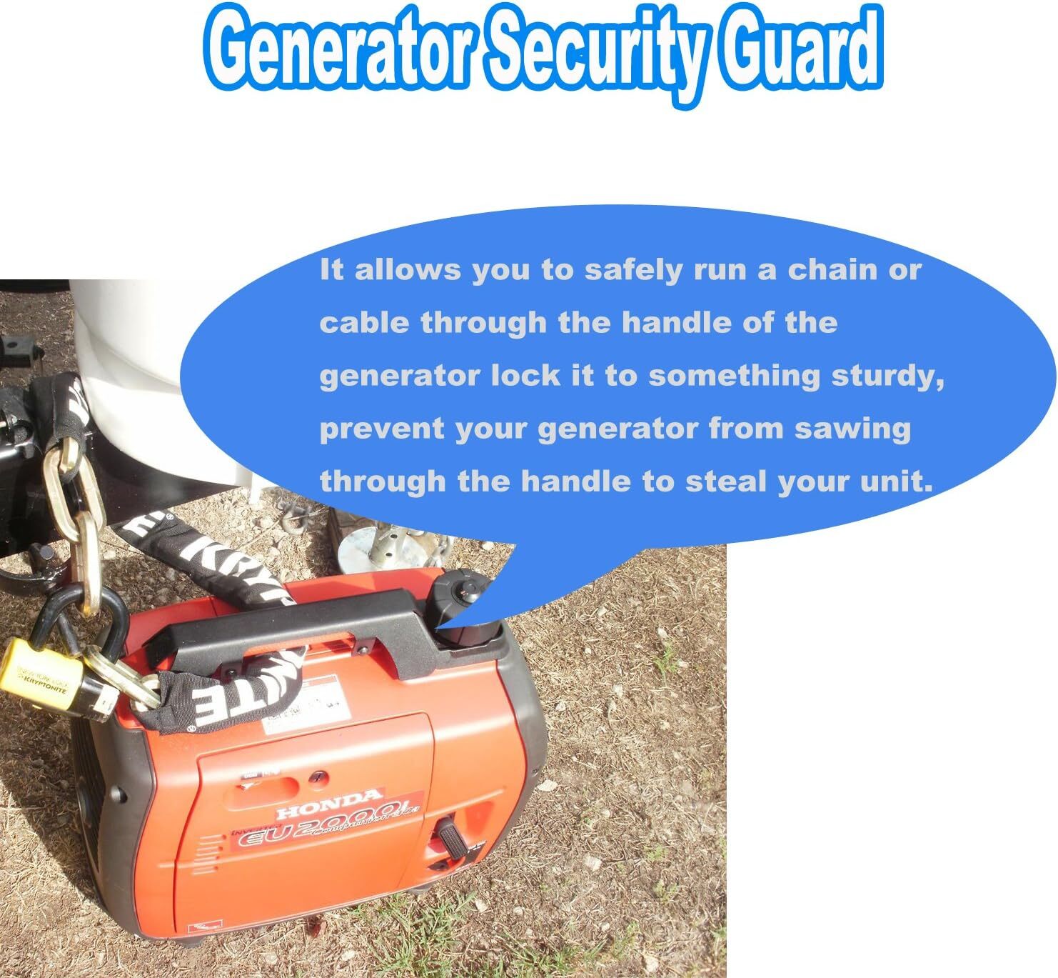 Generator Theft Deterrent Bracket Protection for Honda Generator EU2200i EU2000i