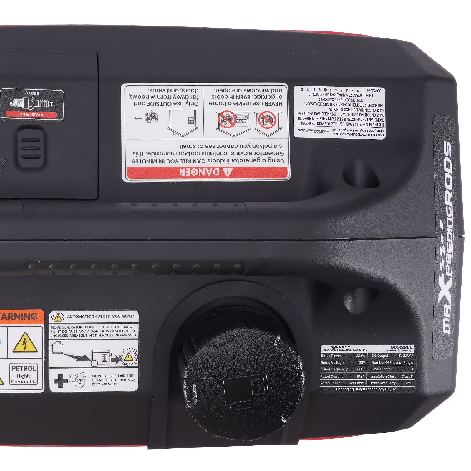 2200W/2850W Portable Inverter Generator Gas Powered Quiet For Camping RV Travel