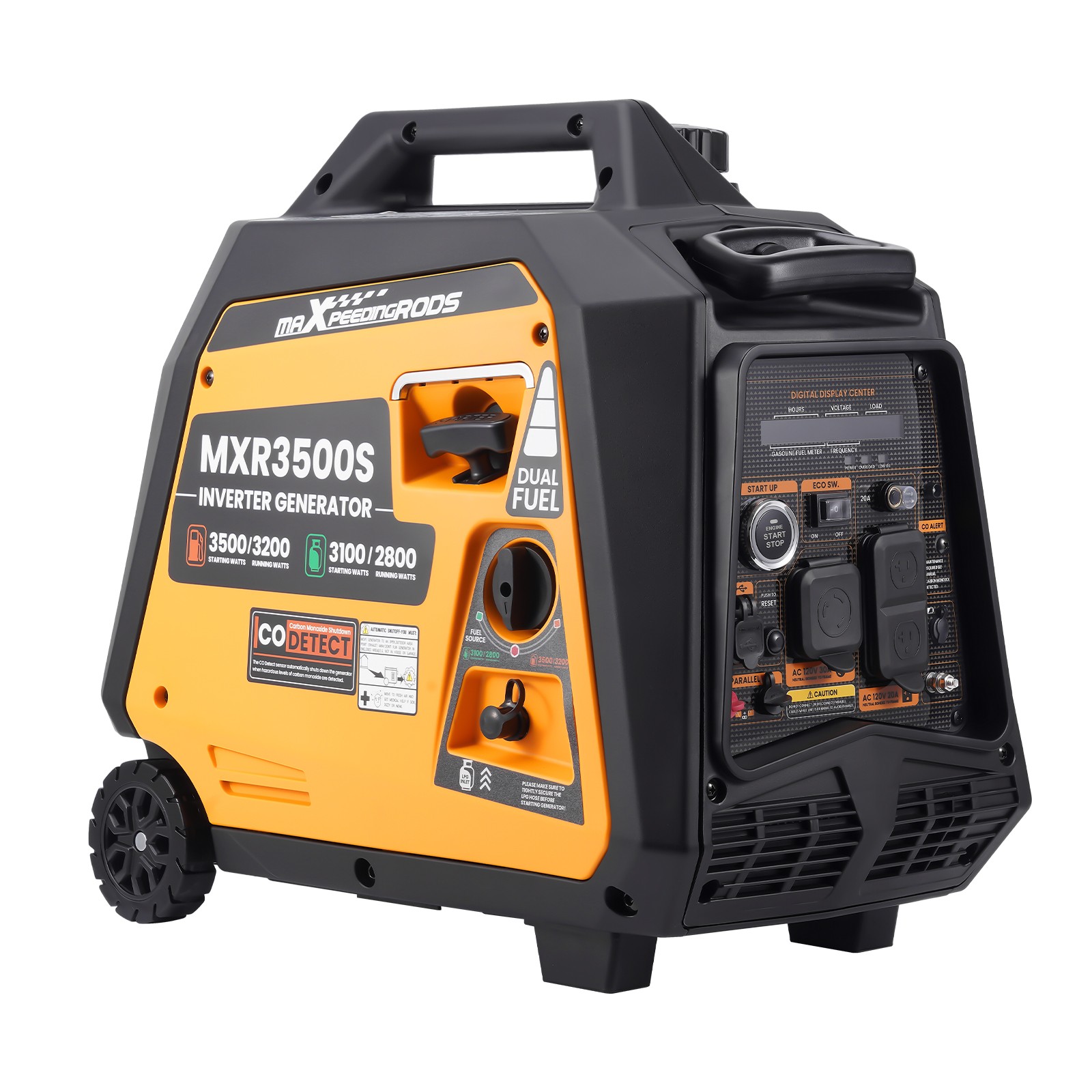 Gas LPG Powered Portable Generator 3200 Watt Electric Start Home Back up RV