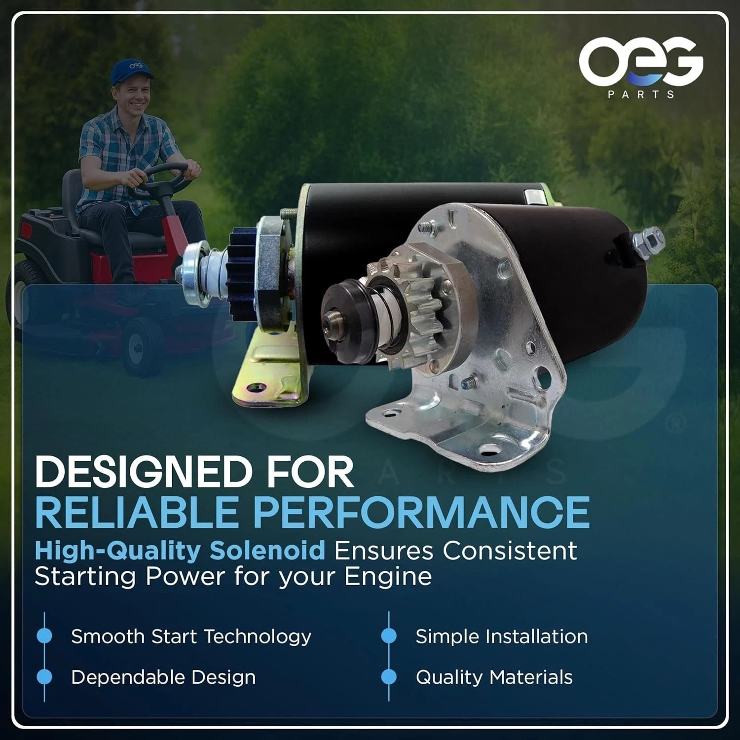High-Performance New Starter for Onan Generator Models 191-2416, 191-1630