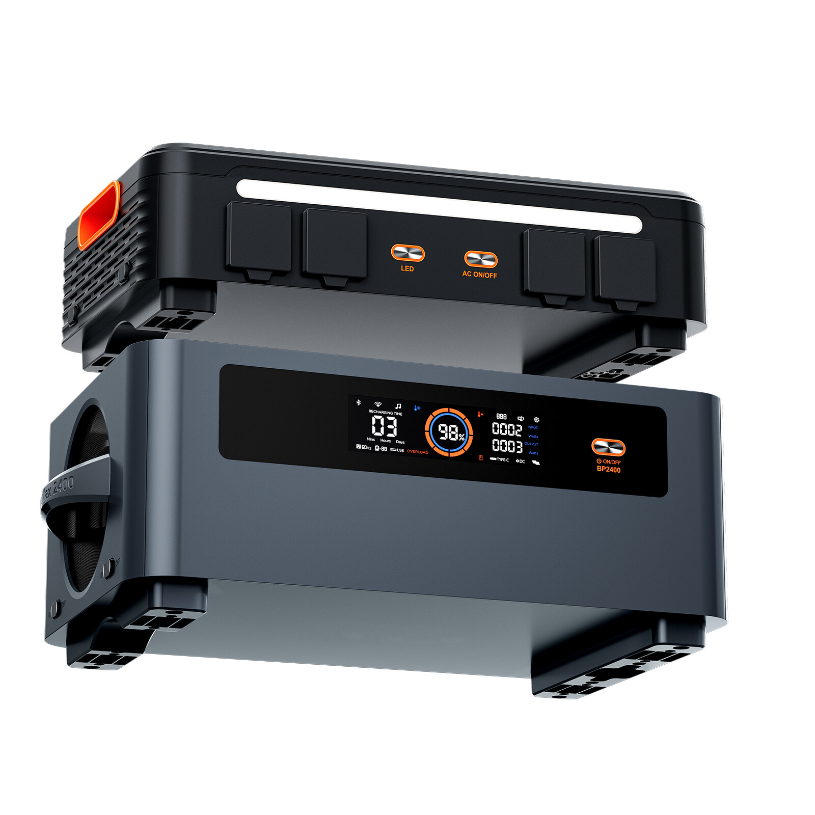 OSCAL PowerMax 6000W Portable Power Station 3600Wh + Extra Battery Solar Panel