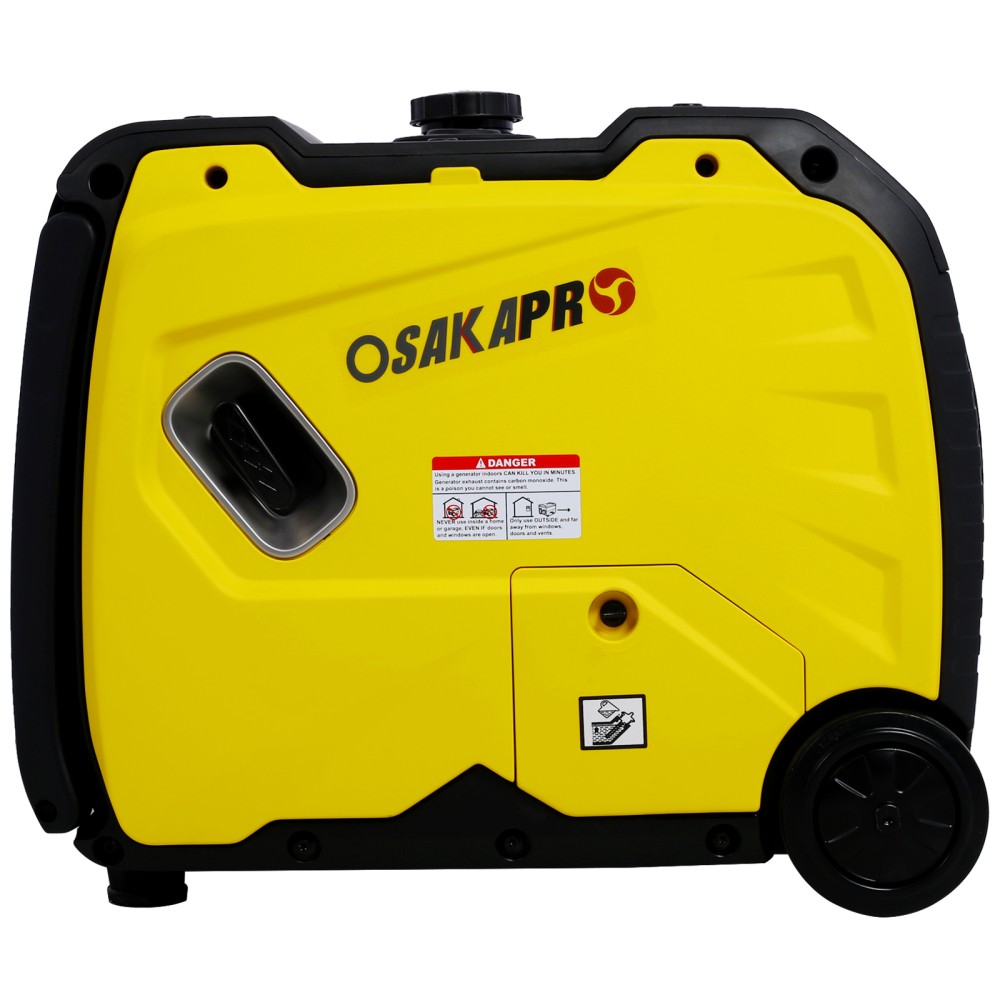 Ultra-Quiet 4500W Inverter Generator w/Electric Start – Foldable Handle & Wheels