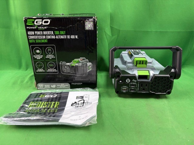 EGO #PAD5000 400W POWER INVERTER TOOL ONLY MINT (F40048707)