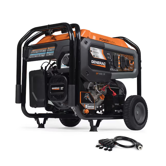 Generac GP 9400 Starting / 7500 Running Watt Gasoline/Liquid propane Dual fuel