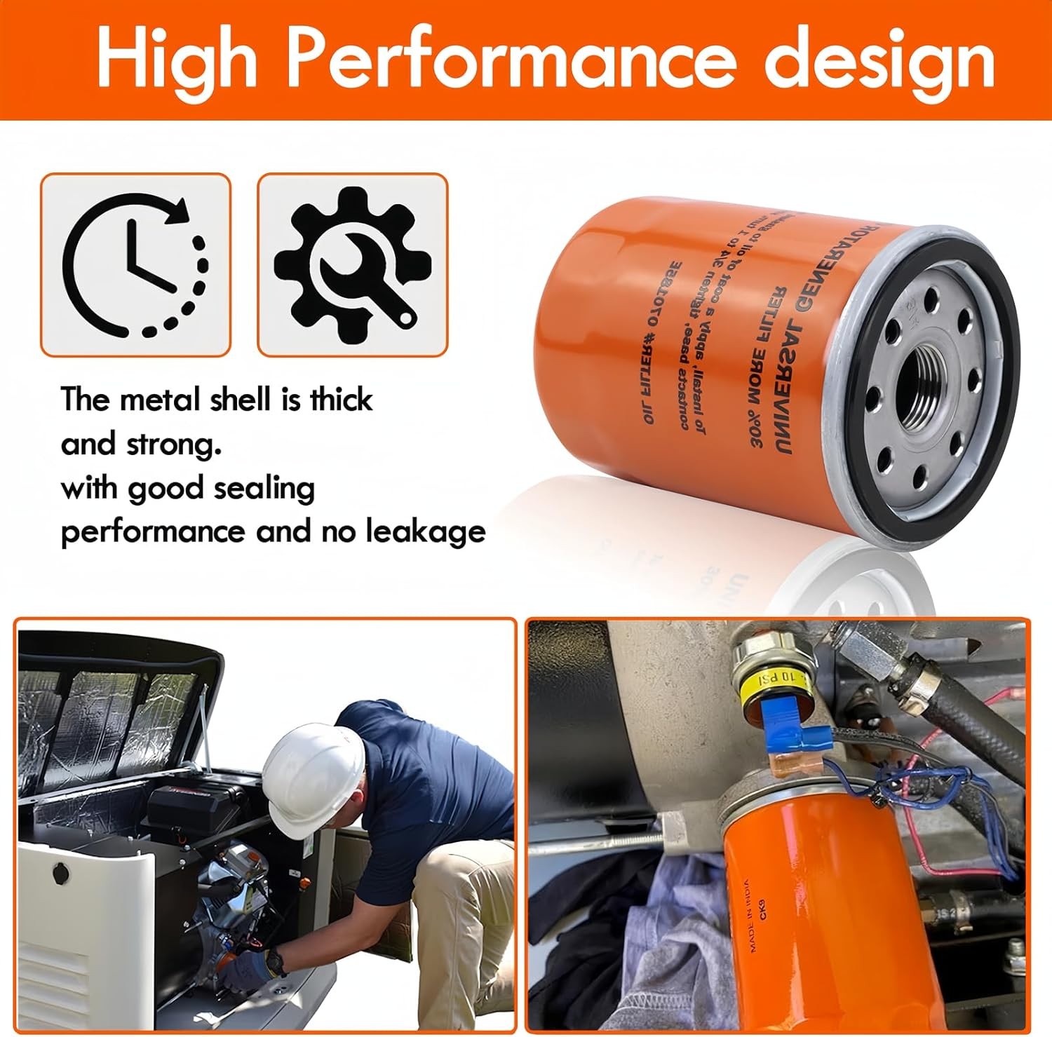070185ES Oil Filter for Generac Guardian 8-24kW Air-Cooled Home Standby & Portab