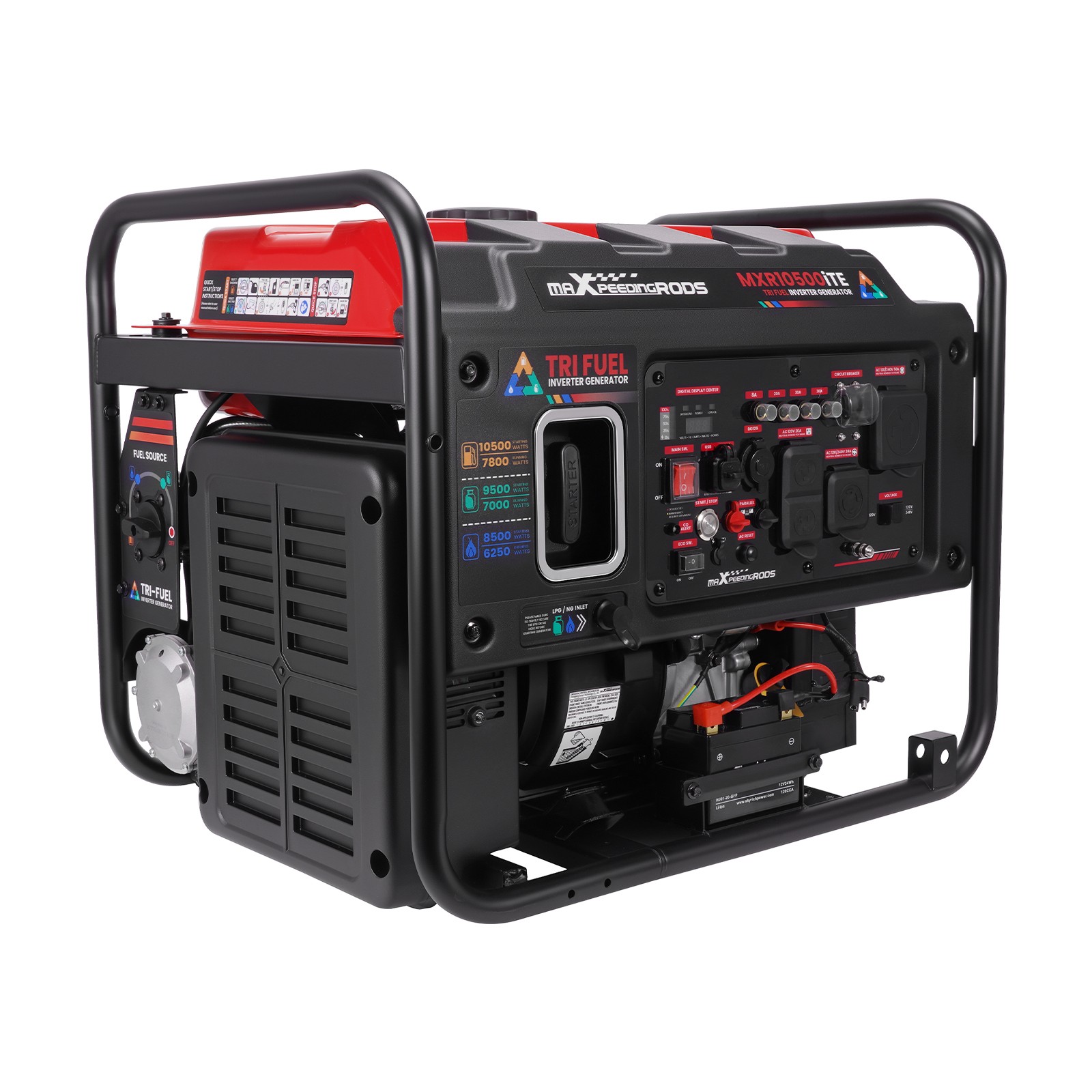 10500W Peak Inverter Generator 120/240V Dual Voltage for Construction Site