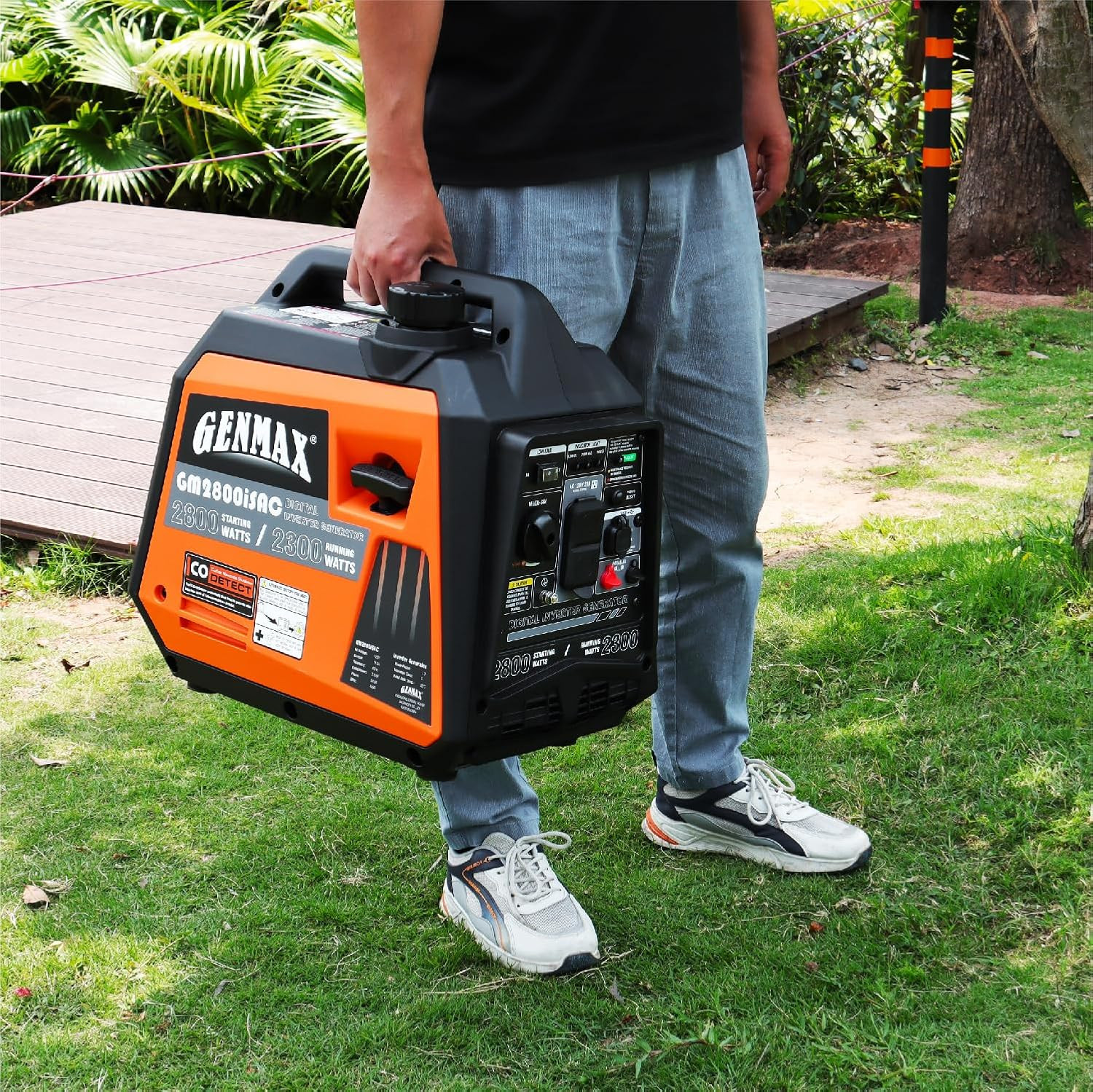 GENMAX Generator，Epa Compliant, Eco-Mode Feature, Ultra Lightweight for Backup H