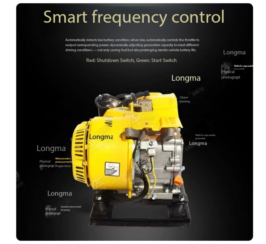 48V 60V and 72V Gasoline Generators for Smart Electric Vehicle Range Extenders