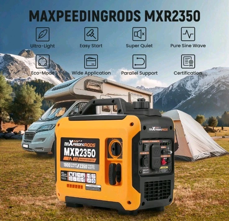 2.35KW 15kg Portable Gasoline Inverter Generator Eco Quiet For Outdoor Party