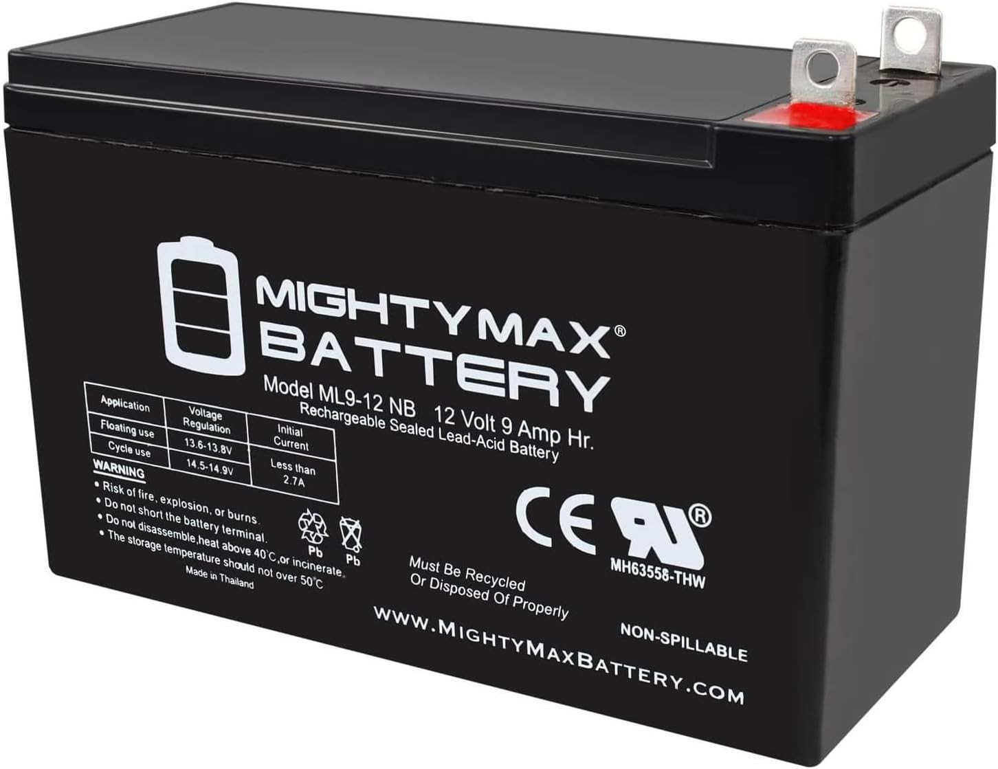 Reliable 12V 9AH Battery Replacement for Portable Generators