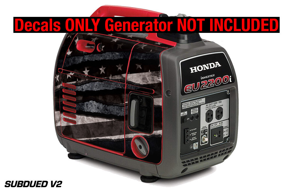 Decal Wrap For Honda EU2200i Skin Camping Generator Engine Sticker SUBDUED V2