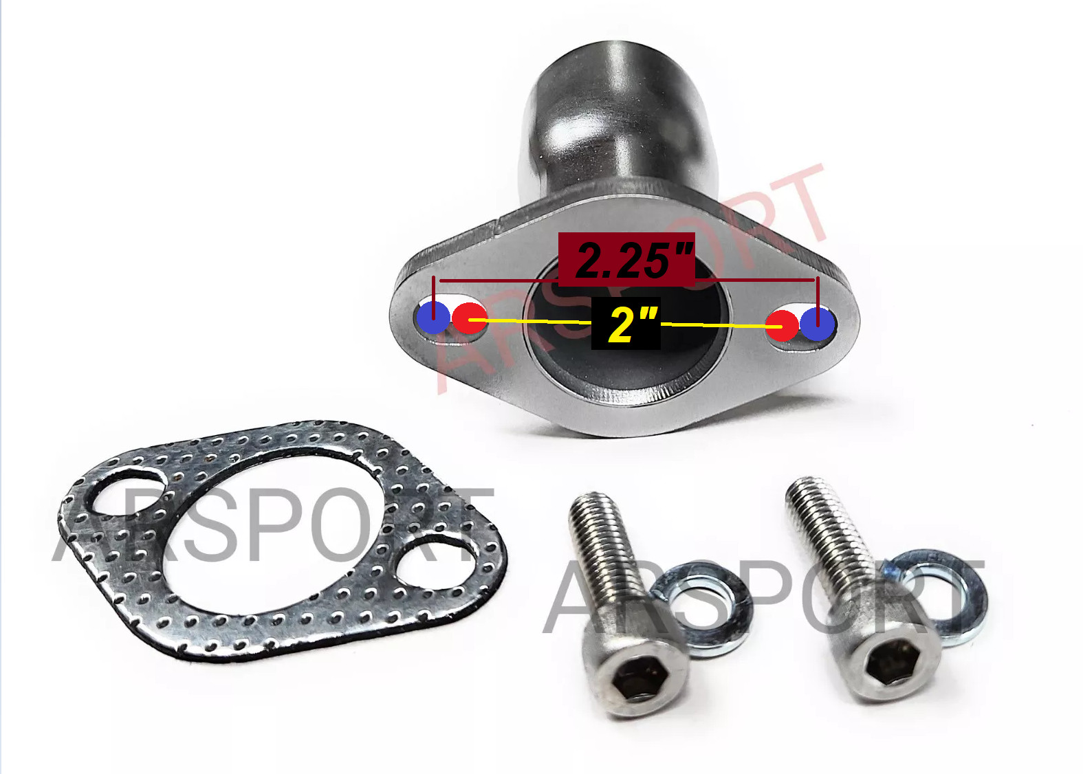 Exhaust Flex Pipe Adaptor for Predator Max 459cc, Duromax XP16HPE & XP18HPE 457