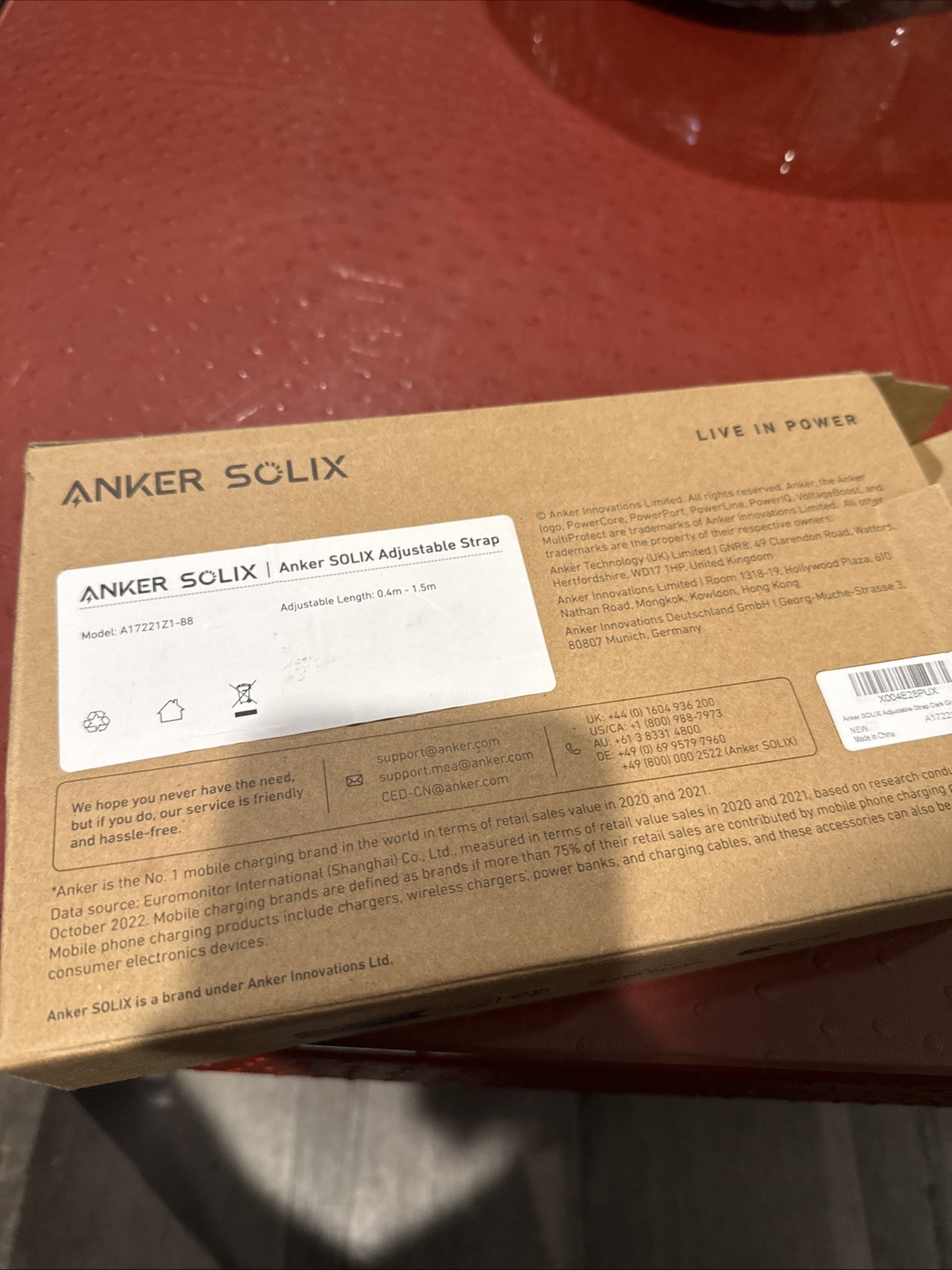 Anker SOLIX Adjustable Shoulder Strap Model A17221Z1-88