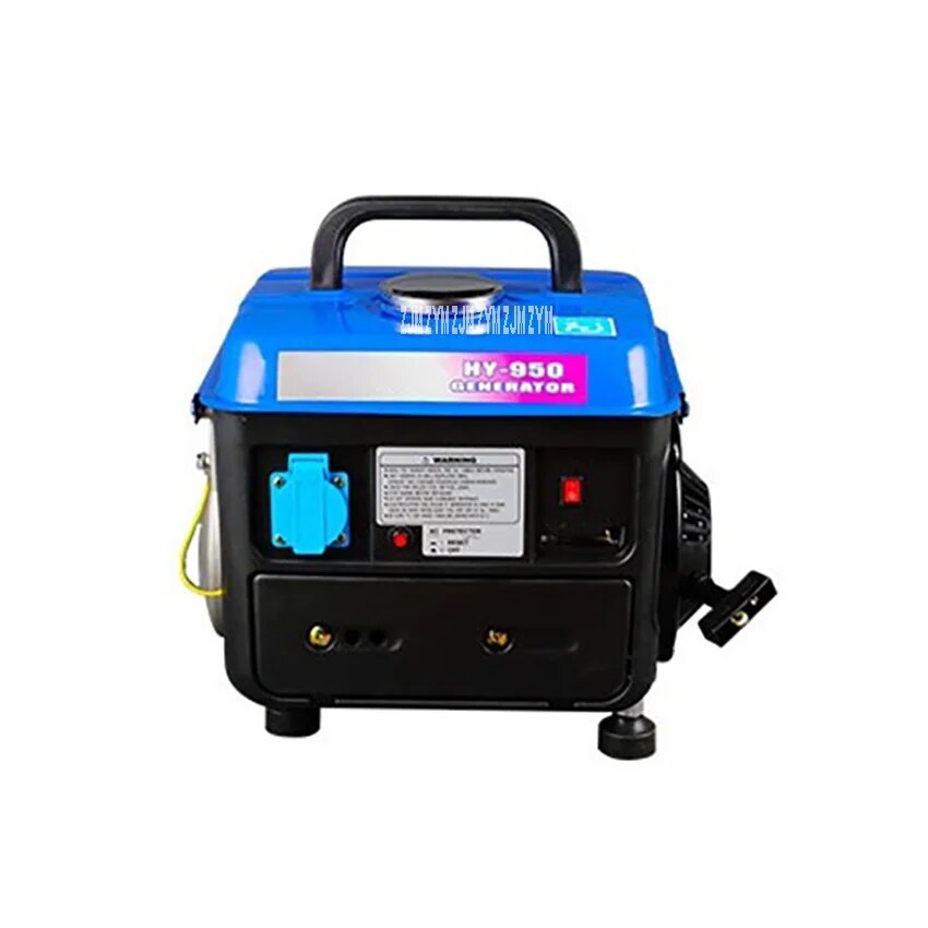 HY-950 Hand Pull Low Noise Mini Gasoline Engine Generator 4.2L 650W 220V