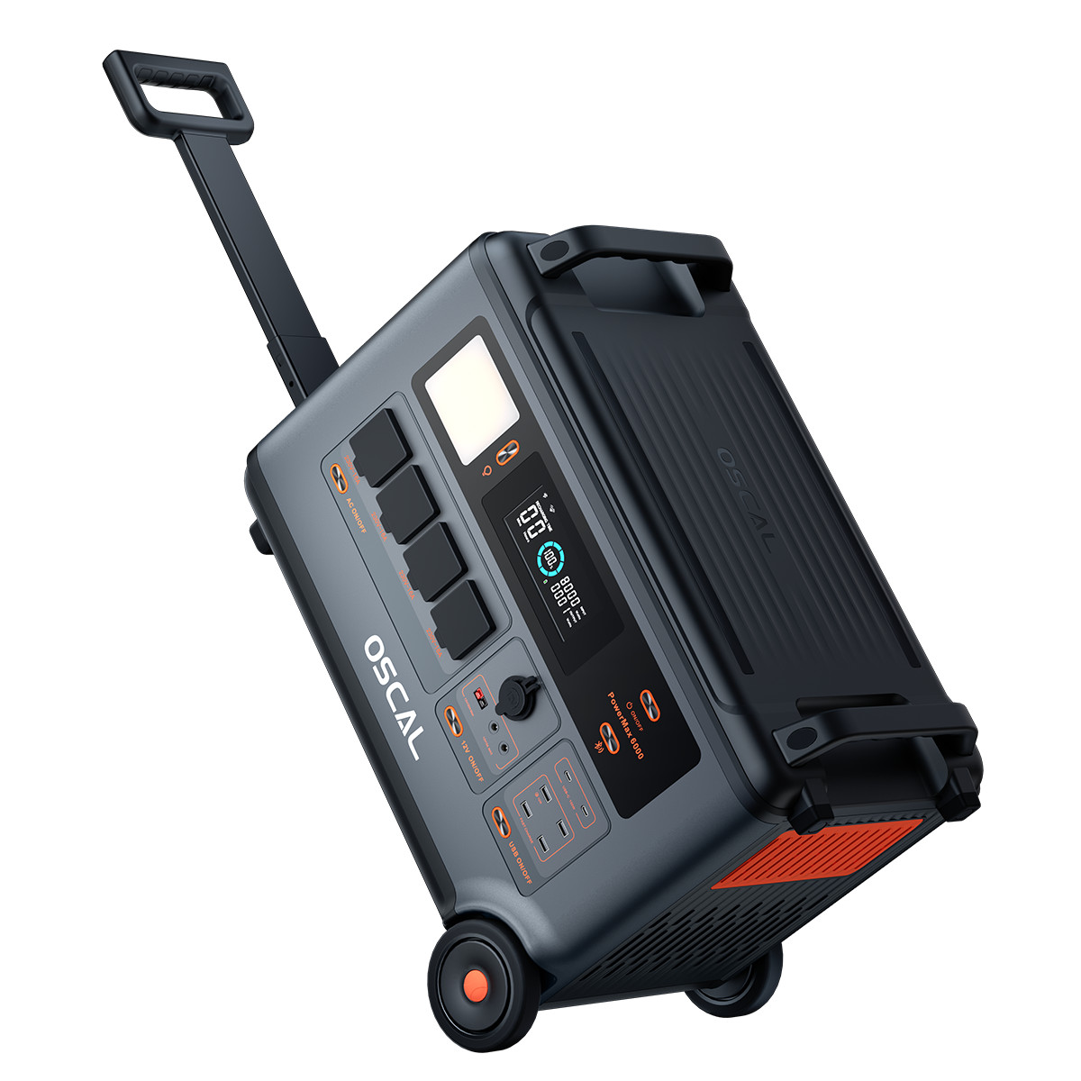 Blackview OSCAL PowerMax 6000 3600Wh LiFePO4 Solar Generator 6000W 120V/240V
