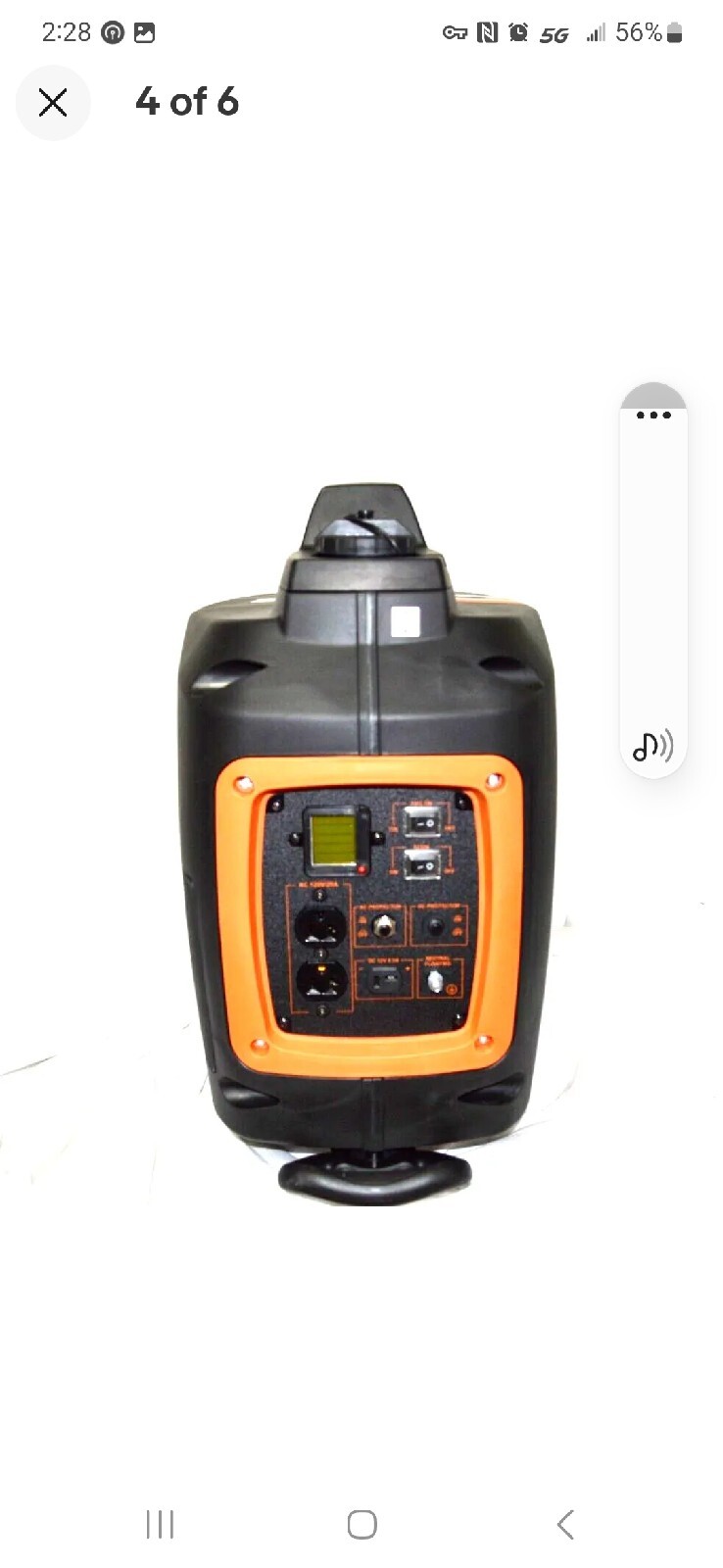 Prymax XG2600 Inverter AC 120V 60Hz DC 12V 8A Current Portable Generator