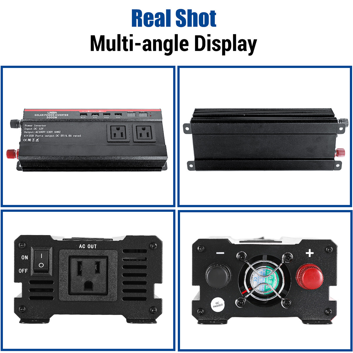 7000W Off Grid Solar System Complete Kit Home, 2*400W Solar Panel(800W)+Inverter