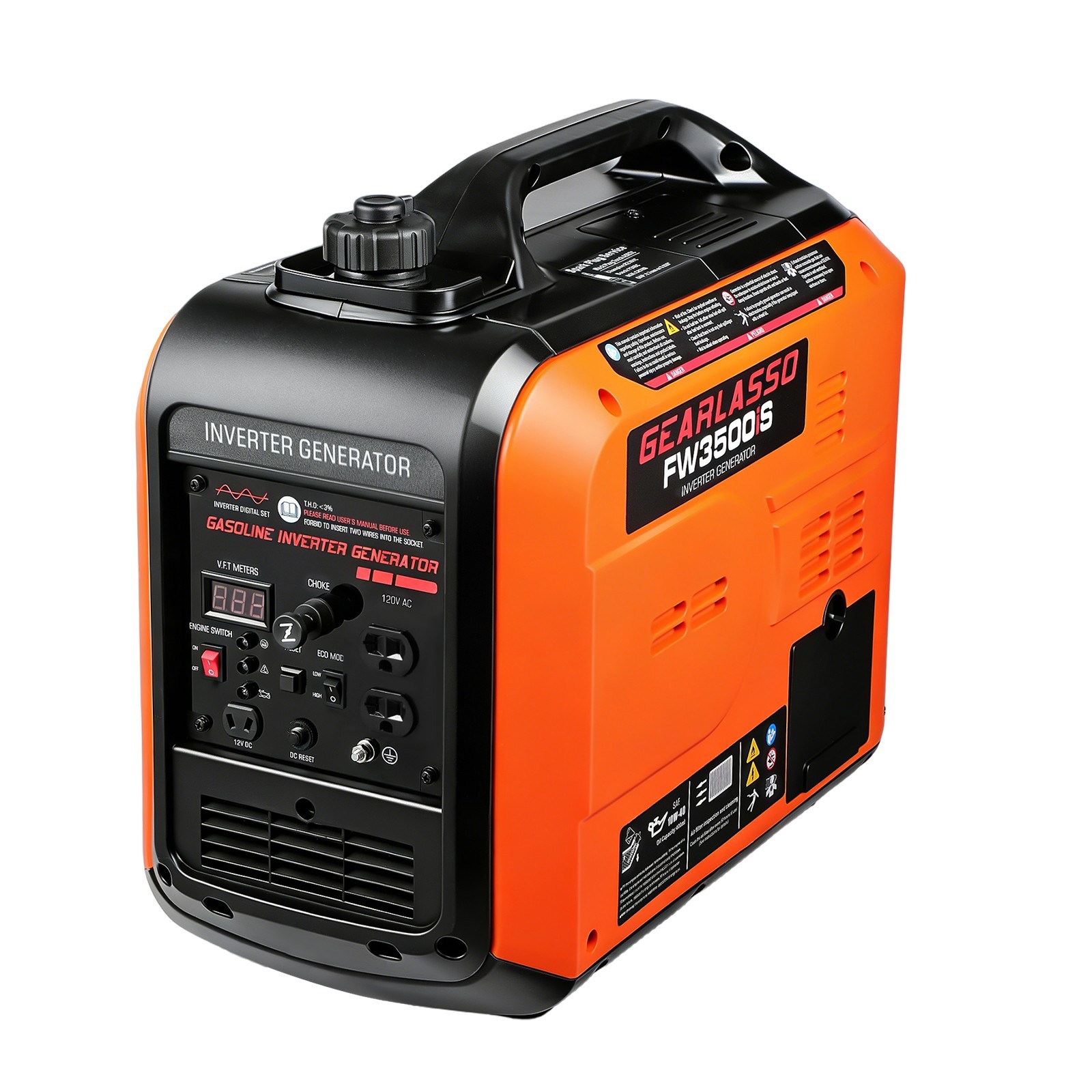 5000W Generator Construction Electric Start Lightweight Parallel Ready CO Sensor