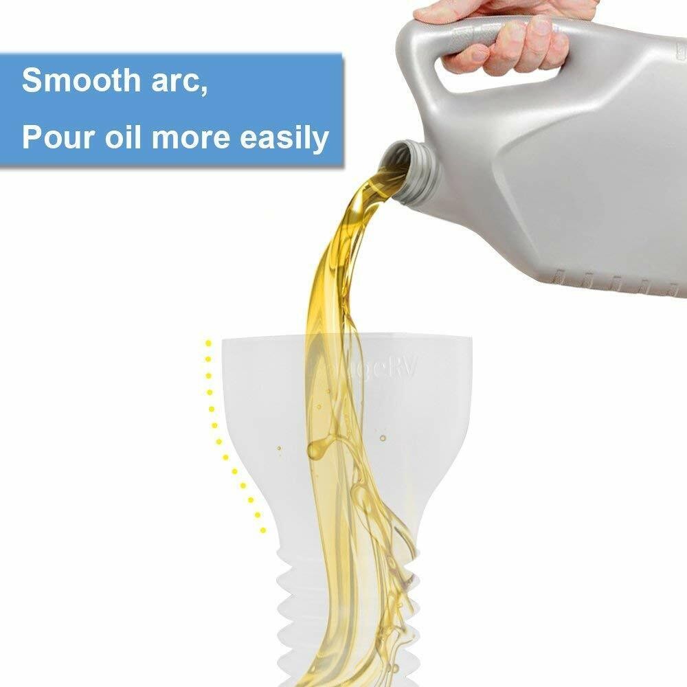 Mess Free Oil Change Funnel Tube Flexible Pipe for Honda EU1000i/2000i Plastic