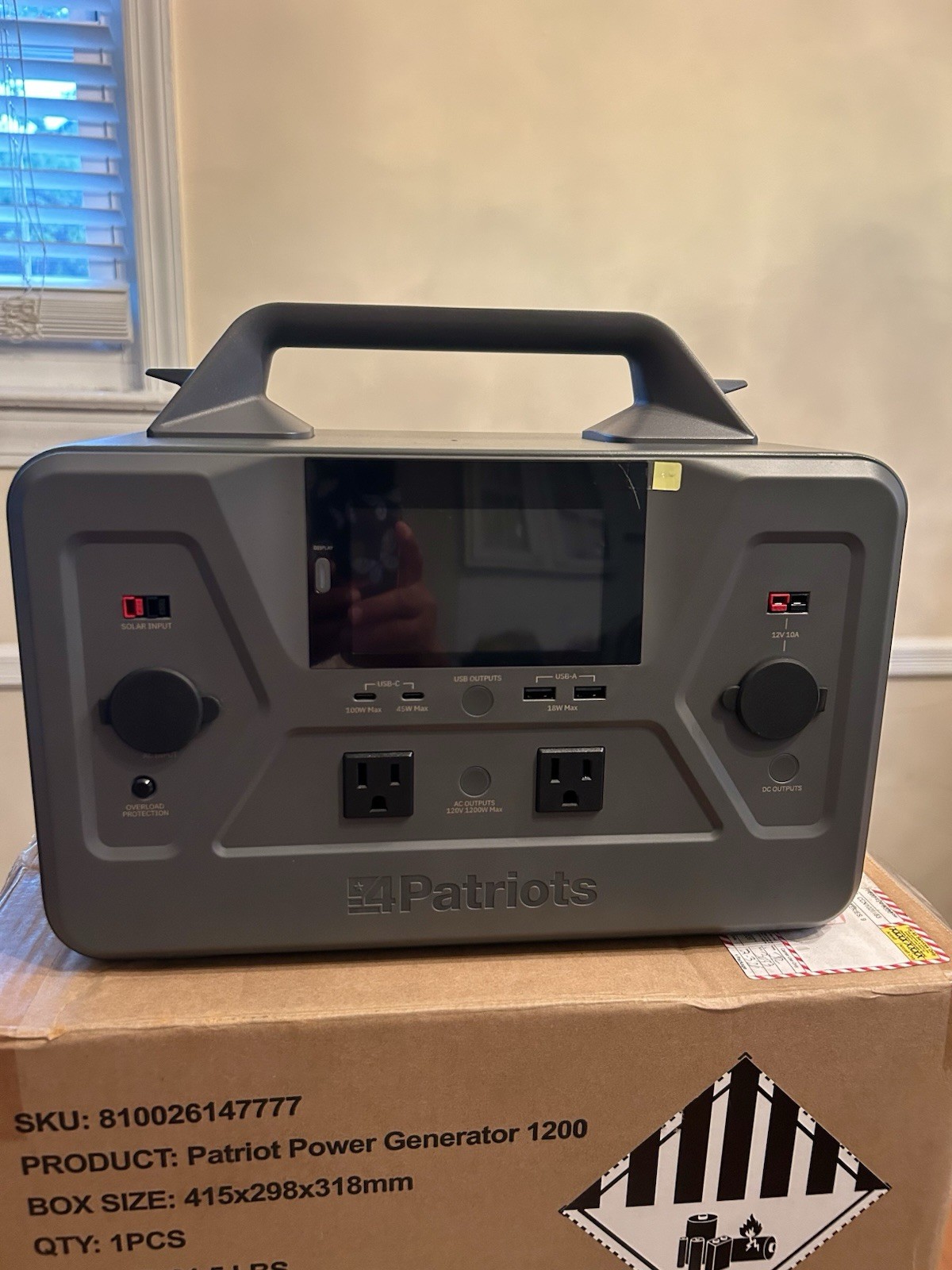 4Patriots Patriot Power Generator 1200 Portable