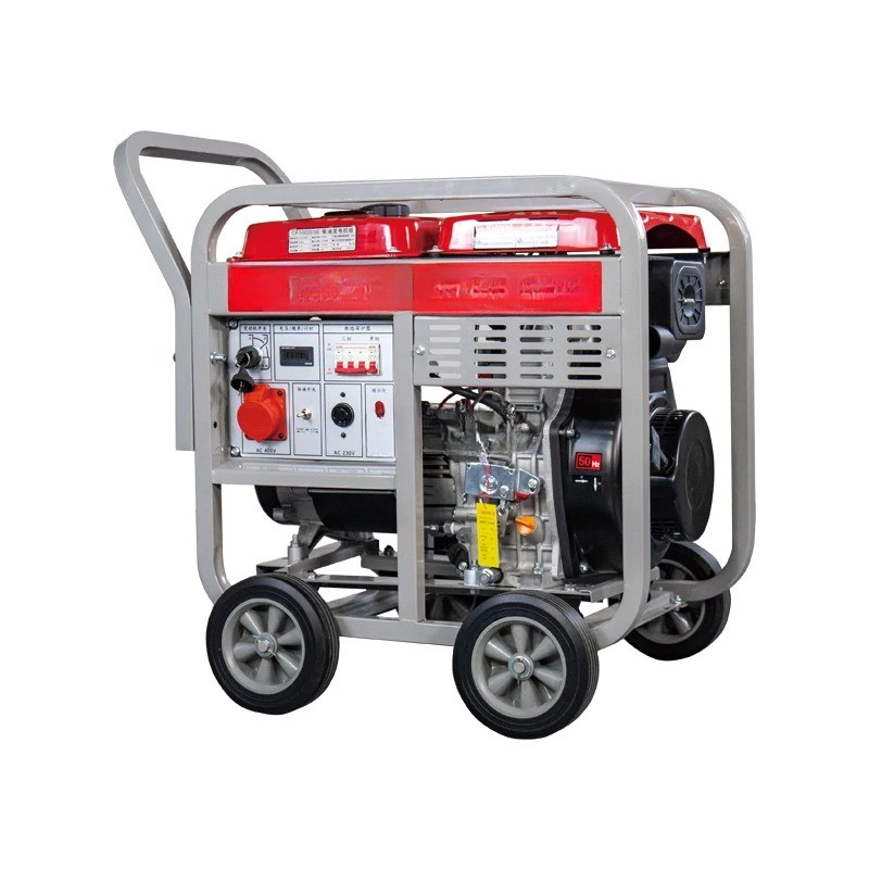 Three-Phase Portable Dual-Voltage Generator for Home and Construction Projects
