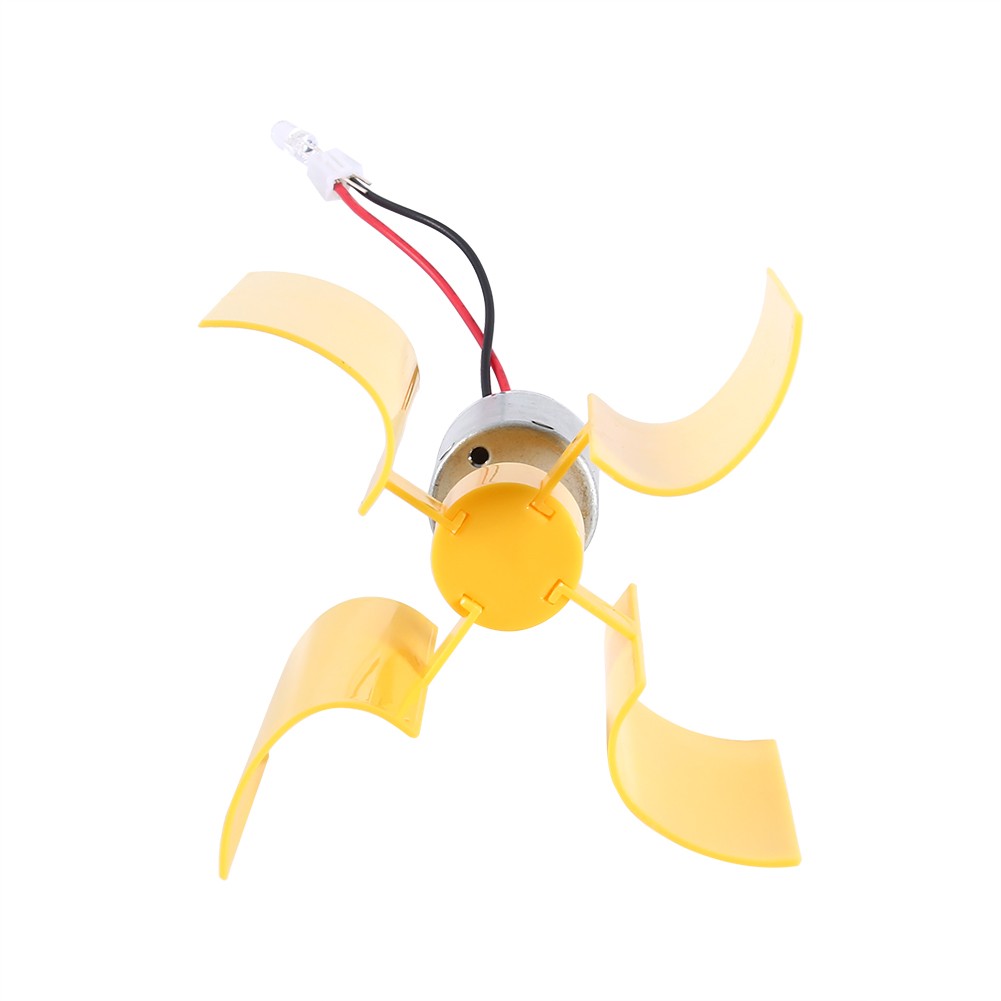 DIY Kit Small Motor Vertical Wind Turbines Blades Breeze Electricity Generator F