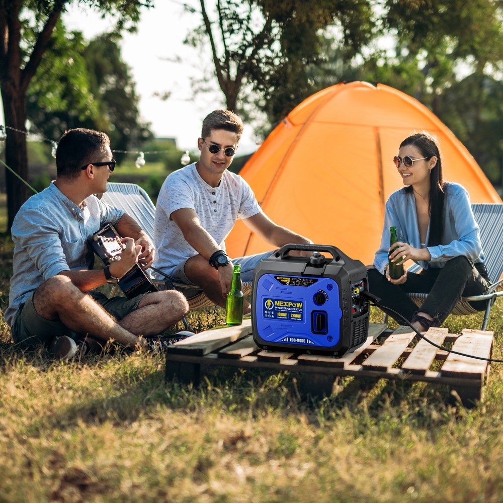 NEXPOW 2250W Inverter Generator Gas Powered Ultra Quiet EPA Certified Camping RV