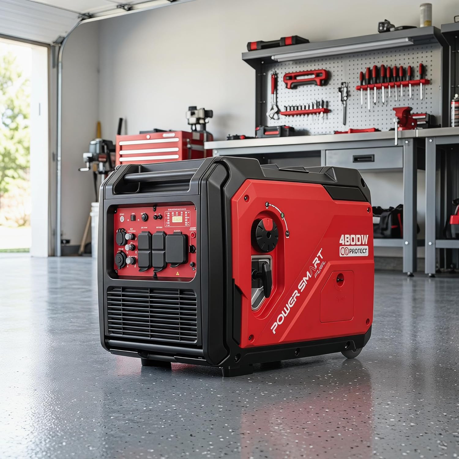 4800W Portable Inverter Generator,Parallel Ready&Electric Start Super Quite Gas