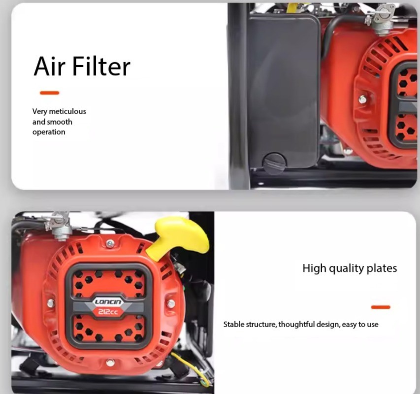 Gasoline Generator 220V Full Copper Commercial Industrial Outdoor Construction