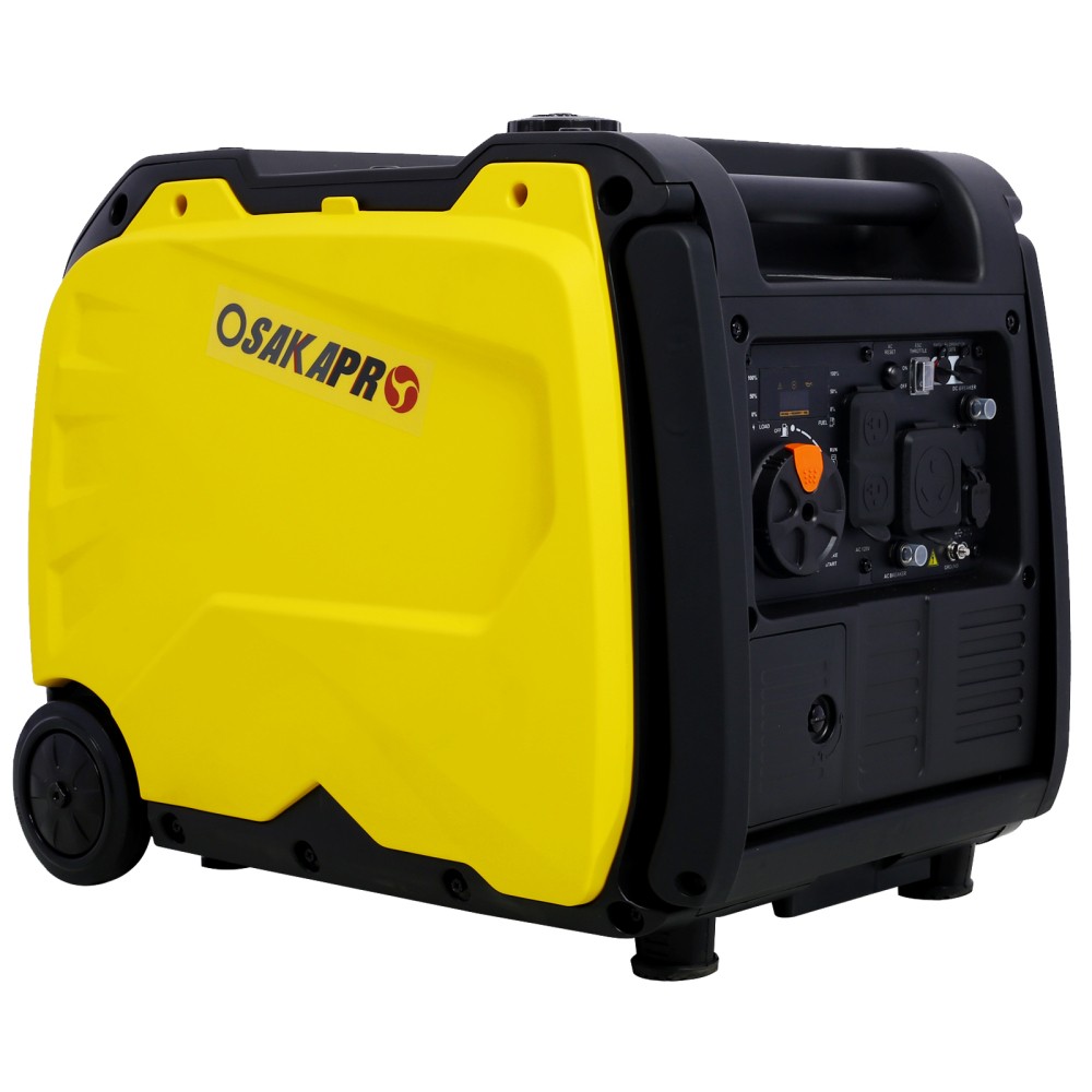 Ultra-Quiet 4500W Inverter Generator w/Electric Start – Foldable Handle & Wheels