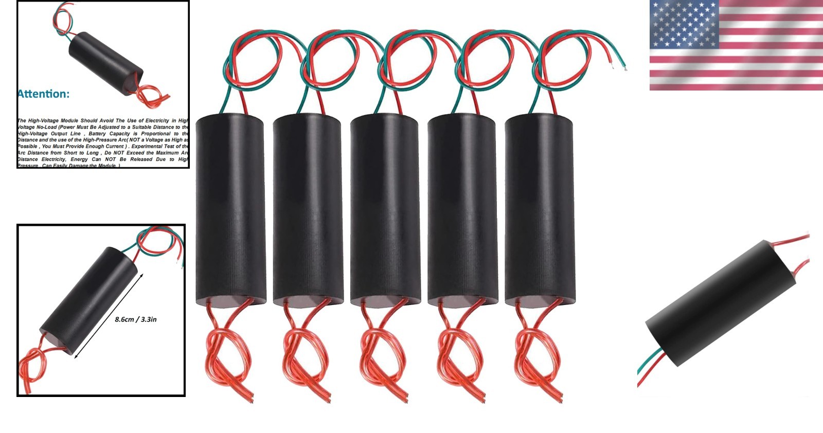Ultra-Compact 5pcs High Voltage Boost Generator 500kV-1000kV for Experiments