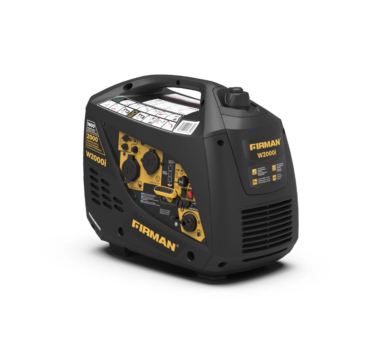 FIRMAN W01682F 2000/1600 Watt Recoil Start Inverter Generator – Refurbished