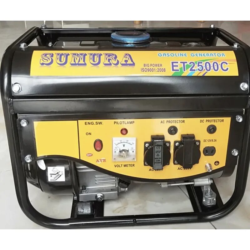 1600W Portable Gasoline Generator Single-phase Outdoor Battery Car Generator