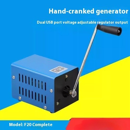 Portable Hand-Crank Generator for Outdoor Use Compact Household High-Power Model