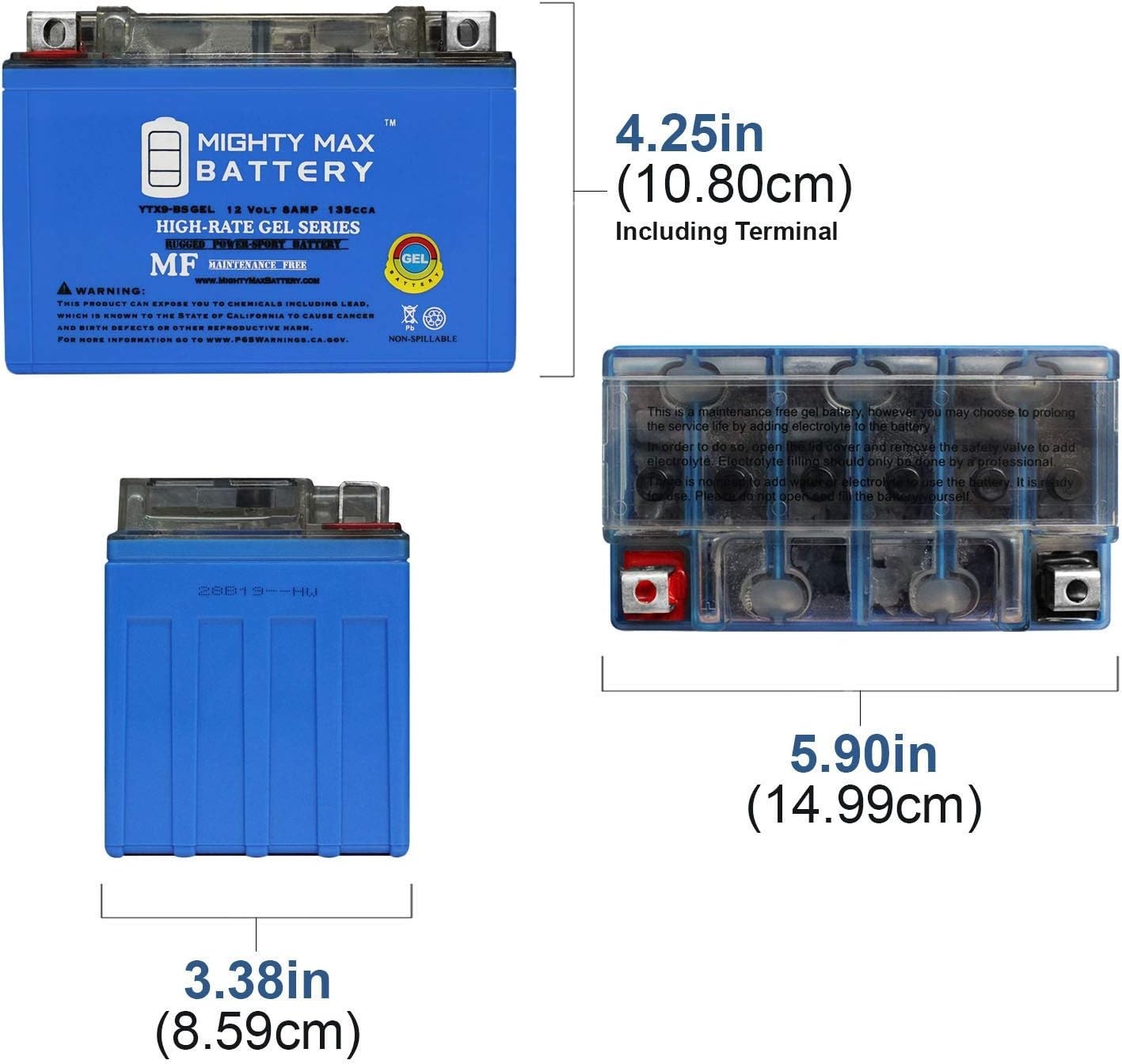 Mighty Max 12V Gel Battery for Honda EU3000 Generator 2000-2011 – Reliable Power