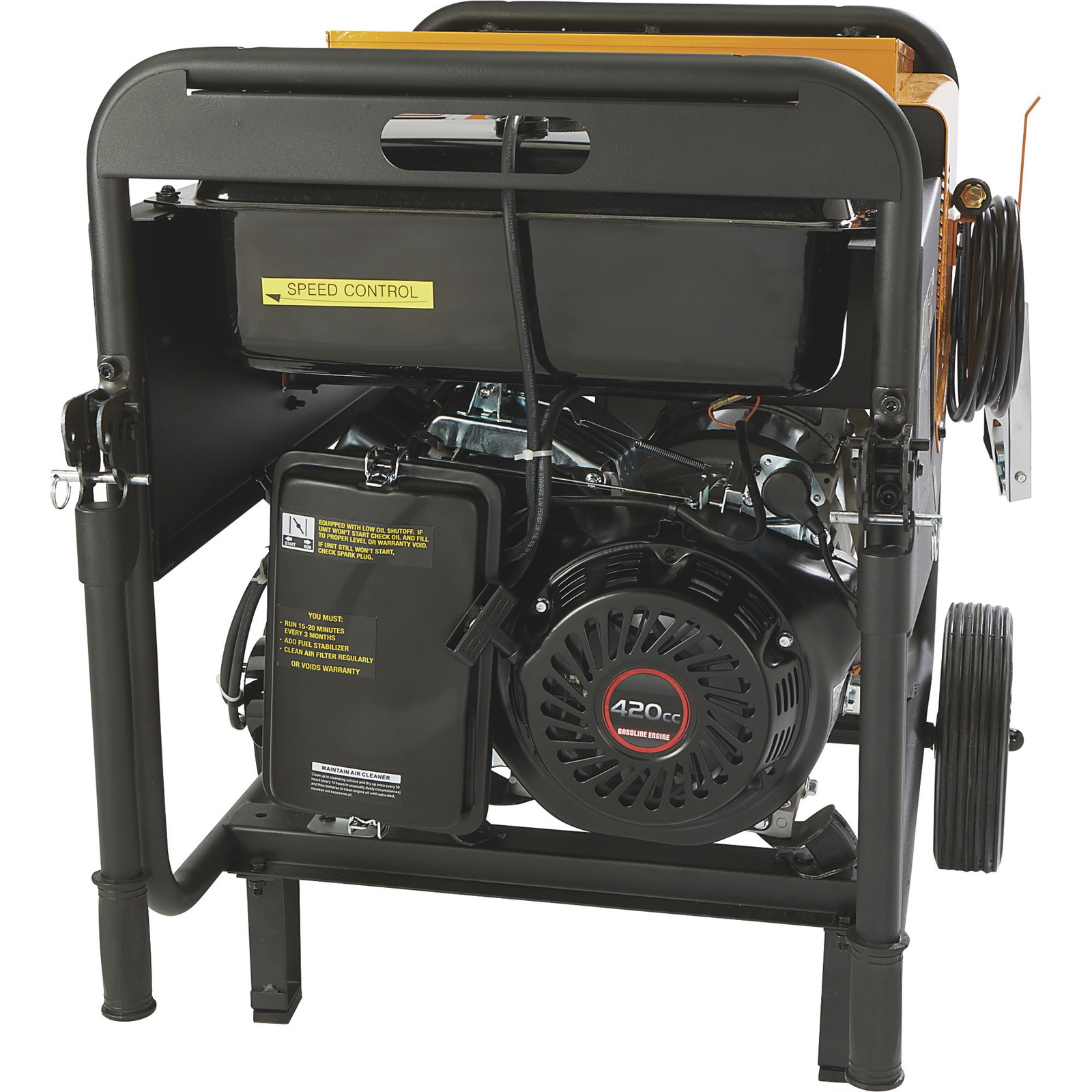 Klutch 6000 Watt Dual-Voltage Engine-Driven Inverter DC Arc Welder/AC Generator