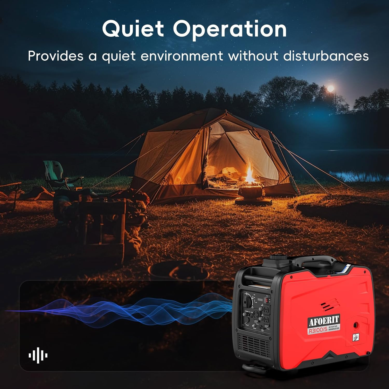 3500 Watt Inverter Generator Portable, Quiet and Lightweight Gas Generaror for C